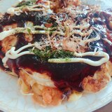 小麦粉で作るシーフードお好み焼き